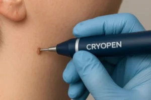 Person receiving skin tag removal Greater London (Westminster)