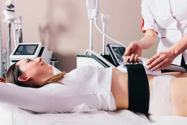 woman having body sculpting to help improve her body image and her mental health Greater London (Westminster)